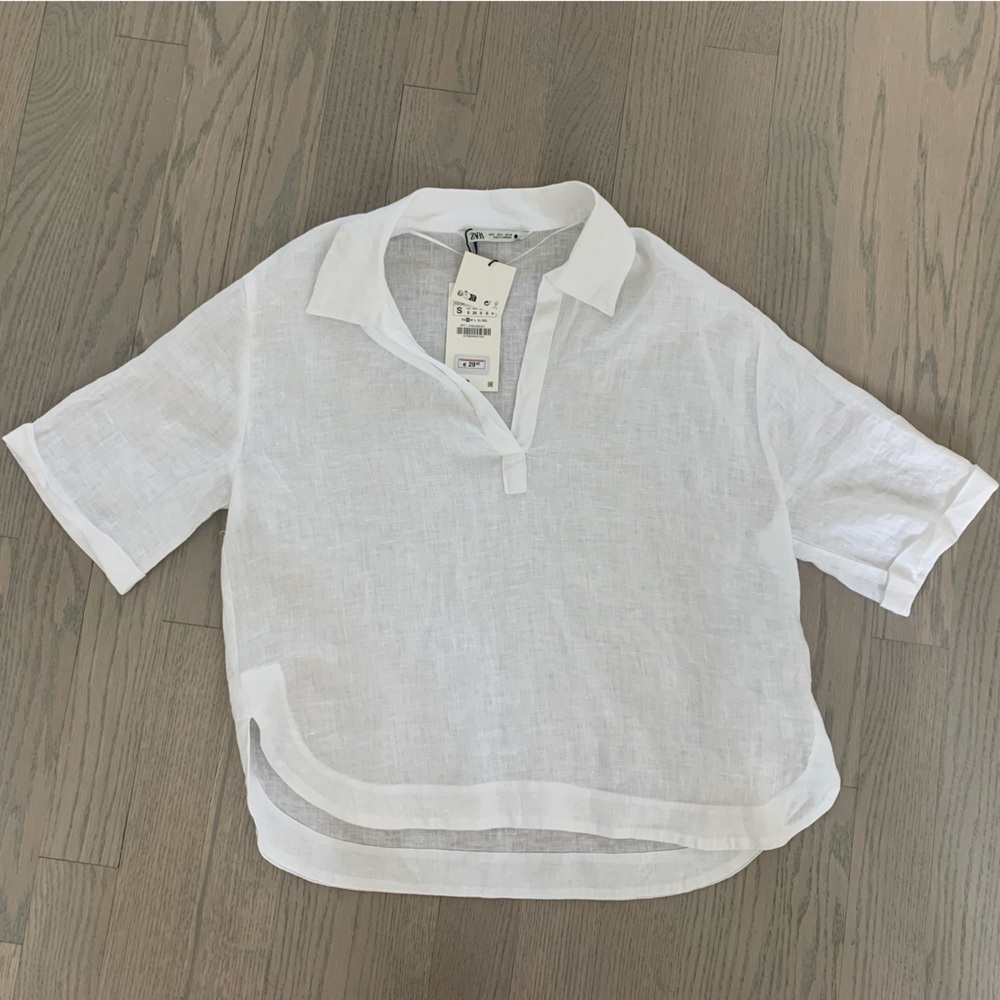 NWT Zara Linen Shirt
